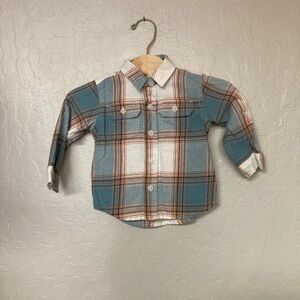 $15 ADD ON tea collection flannel shirt hanna andersson mini boden little bipsy